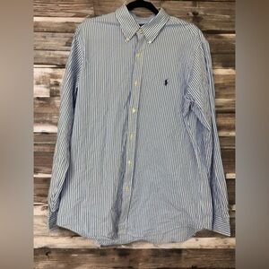 Ralph Lauren preppy Classic fit striped shirt. Size large 16.5